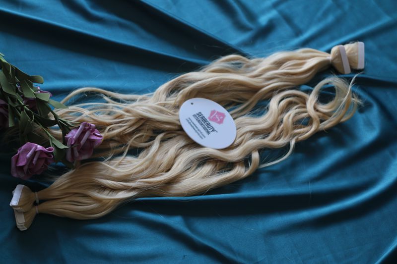 Natural Wave Tape In Hair Extensions Body Wave