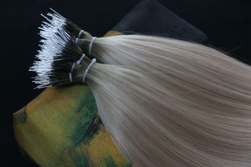 Flexible Nano Beads Hair Extensions With Silicone L