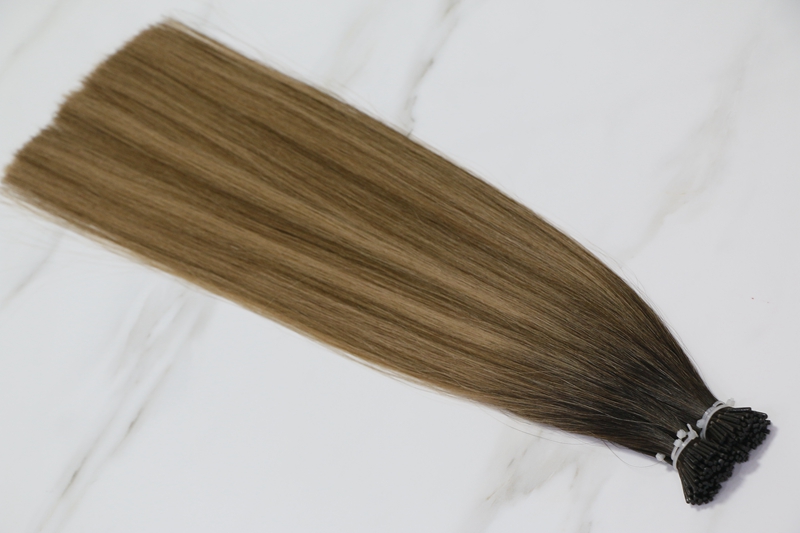 Rooted Balayage I-Tip Hair Extensions